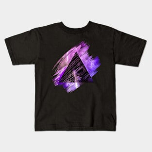 Abstract Lightning Triangle Kids T-Shirt